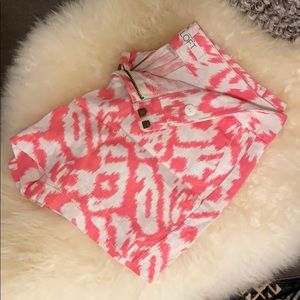 Loft Pink + White Shorts